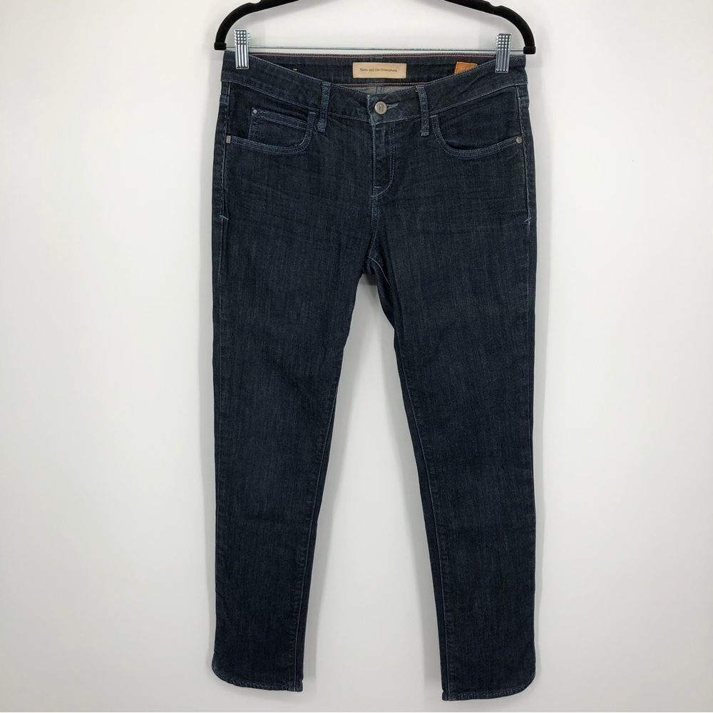 Pilcro & The Letterpress Jeans‎ Womens 29 Dark Wash Mid Rise Skinny Split Hem